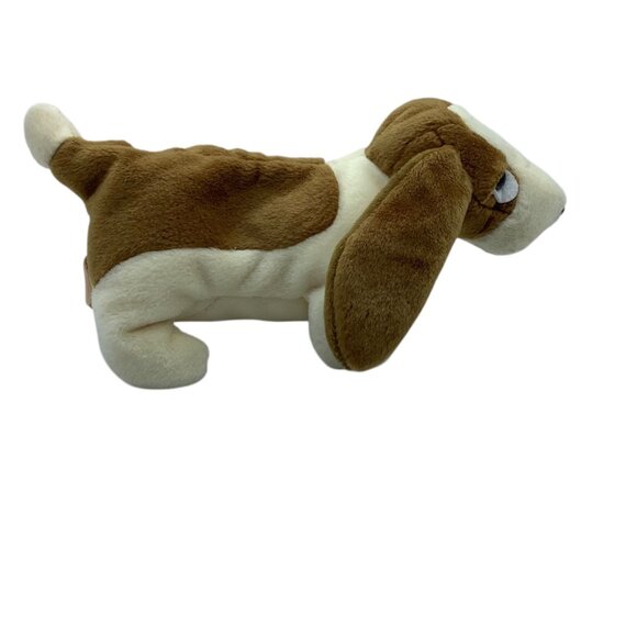 Ty Beanie Baby Tracker Basset Hound Dog Plush 1998 Brown White Stuffed Animal 8" - Picture 8 of 12
